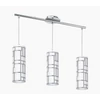 Kép 1/2 - EGLO 92563 BAYMAN függeszték acél króm / üveg fehér, króm E27 3x60W