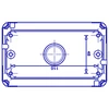 Kép 2/4 - GEWISS GW27044 Szerelvénydoboz SYSTEM 4modul IP55 132x82x65mm