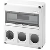 Kép 1/2 - GEWISS GW68005N Kombinációs doboz 12mod. 3 dughely IP65