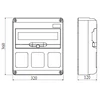 Kép 2/2 - GEWISS GW68005N Kombinációs doboz 12mod. 3 dughely IP65