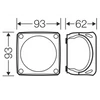 Kép 2/4 - HENSEL DK0200GZ Kötődoboz falonkívüli 93mmx 93mmx 62mm szürke műanyag IP66