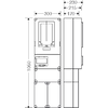 Kép 2/2 - HENSEL HB3000F-U Mérőszekrény 1 vagy 3 fázisú földkábeles 1xM63A