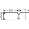 Kép 2/2 - HENSEL MI 0100 Üres szekrény átlátszó fedéllel 150x300