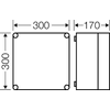 Kép 2/2 - HENSEL MI0201 Üres elosztó szekrény IP65 300x300-as