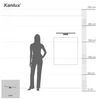 Kép 10/10 - KANLUX 26684 ASTEN Oldalfali LED lámpatest IP44 12W-NW-B lámpa