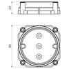 Kép 2/14 - KOPOS KBV1KB Betondoboz-tető KBT1 betondobozhoz