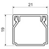 Kép 2/2 - KOPOS LHD20x20FD Csatorna fekete