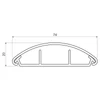 Kép 2/2 - KOPOS LO75LD Taposócsatorna szürke 74x18mm Kép 2/2 - KOPOS LO75LD Taposócsatorna szürke 74x18mm