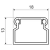 Kép 2/2 - KOPOS LV18x13P2 Csatorna öntapadós