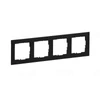 Kép 2/3 - LEGRAND 721524 Suno 4-es keret, fekete Kép 2/3 - LEGRAND 721524 Suno 4-es keret, fekete