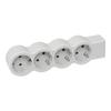 Kép 2/3 - Legrand 694575 Elosztósor Standard 4x2P+F, vezeték nélkül, fehér-szürke