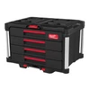 Kép 2/8 - MILWAUKEE 4932493189 PACKOUT™ Tároló Láda 4 fiókos - 1db
