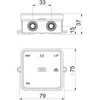 Kép 3/4 - OBO 2000016 Kötődoboz 75x75x36,2 A8 IP54