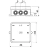 Kép 3/4 - OBO 2000342 Kötődoboz 85x85x40 A11 IP54