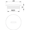 Kép 2/2 - OBO 2033011 Vakdugó M20x1,5