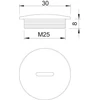 Kép 2/2 - OBO 2033016 Vakdugó M25x1,5 Kép 2/2 - OBO 2033016 Vakdugó M25x1,5