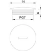 Kép 2/2 - OBO 2033070 Vakdugó Pg-7 műanyag