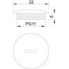 Kép 2/2 - OBO 2033119 Vakdugó Pg-11 műanyag Kép 2/2 - OBO 2033119 Vakdugó Pg-11 műanyag
