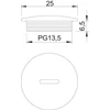 Kép 2/2 - OBO 2033135 Vakdugó Pg-13,5 műanyag