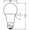 Kép 7/10 - OSRAM 4052899326842 LED lámpa A60 körte A 8,5W (60W) E27 806lm 827 2700K