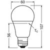 Kép 7/9 - OSRAM 4058075127081 LED lámpa körte 5W (40W) E27 470lm 840 4000K