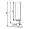 Kép 3/6 - PHILIPS 929001201302 LED kompaktcső lámpa 2P PLC 8,5W- 18W G24d-3 1000lm 840
