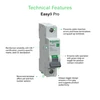 Kép 2/3 - SCHNEIDER EZ9F27120 EASY9 PRO Kismegszakító 6kA, 1P, B, 20A