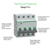 Kép 2/3 - SCHNEIDER EZ9F27425 EASY9 PRO Kismegszakító 6kA, 4P, B, 25A