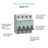 Kép 3/3 - SCHNEIDER EZ9F27432 EASY9 PRO Kismegszakító 6kA, 4P, B, 32A Kép 3/3 - SCHNEIDER EZ9F27432 EASY9 PRO Kismegszakító 6kA, 4P, B, 32A