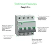 Kép 3/3 - SCHNEIDER EZ9F27440 EASY9 PRO Kismegszakító 6kA, 4P, B, 40A