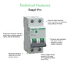 Kép 2/3 - SCHNEIDER EZ9F57206 EASY9 PRO Kismegszakító 6kA, 2P, C, 6A