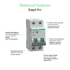 Kép 3/3 - SCHNEIDER EZ9F57225 EASY9 PRO Kismegszakító 6kA, 2P, C, 25A