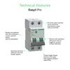 Kép 2/3 - SCHNEIDER EZ9F57232 EASY9 PRO Kismegszakító 6kA, 2P, C, 32A