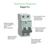 Kép 3/3 - SCHNEIDER EZ9F57263 EASY9 PRO Kismegszakító 6kA, 2P, C, 63A