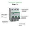 Kép 2/3 - SCHNEIDER EZ9F57306 EASY9 PRO Kismegszakító 6kA, 3P, C, 6A