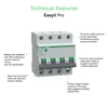 Kép 2/3 - SCHNEIDER EZ9F57406 EASY9 PRO Kismegszakító 6kA, 4P, C, 6A