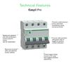 Kép 2/3 - SCHNEIDER EZ9F57440 EASY9 PRO Kismegszakító 6kA, 4P, C, 40A