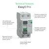 Kép 2/3 - SCHNEIDER EZ9R49240 EASY9 PRO Áram-védőkapcsoló 6kA, A osztály, 2P, 40A, 30mA