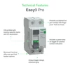 Kép 2/3 - SCHNEIDER EZ9R49263 EASY9 PRO Áram-védőkapcsoló 6kA, A osztály, 2P, 63A, 30mA