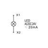 Kép 3/3 - SCHRACK BZ501213-B Kompakt jelzőlámpa, LED, 24VAC/DC zöld