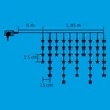 Kép 2/2 - SOMOGYI KAF 50L LED-es fényfüggöny, csillag, 1,35m, 230V beltéri hidegfehér