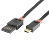 Kép 1/2 - SOMOGYI USBF 3 töltőkábel, 2 oldalú, fordítható, USB-A dugó, microUSB-B dugó, 3m, 2,1A, adatkábel