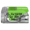 Kép 2/7 - WAGO 221-423 Vezeték összekötő oldható 3P 0,2-4mm2 GREEN RANGE