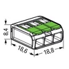 Kép 7/7 - WAGO 221-423 Vezeték összekötő oldható 3P 0,2-4mm2 GREEN RANGE