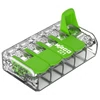 Kép 4/7 - WAGO 221-425 Vezeték összekötő oldható 5P 0,2-4mm2 GREEN RANGE