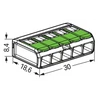 Kép 7/7 - WAGO 221-425 Vezeték összekötő oldható 5P 0,2-4mm2 GREEN RANGE