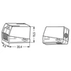 Kép 3/3 - WAGO 224-112 Csillárkapocs 2 vezetékes 2x1-2,5mm2 tömör, 1x0,5-2,5 hajlékony