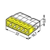 Kép 2/2 - WAGO 2273-205 Compact vezeték összekötő 5x0,5-2,5mm2 100db/csomag