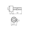 Kép 2/2 - KANLUX 402 GU10 Foglalat izzóhoz 230V porcelán