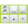 Kép 4/5 - LEGRAND 764552 Niloé TV aljzat átmenő (15 dB) körömmel fehér